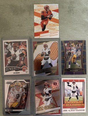 Joe Burrow Card Lot Bengals LSU Prizm Select Revolution Inserts Star Gazing QB