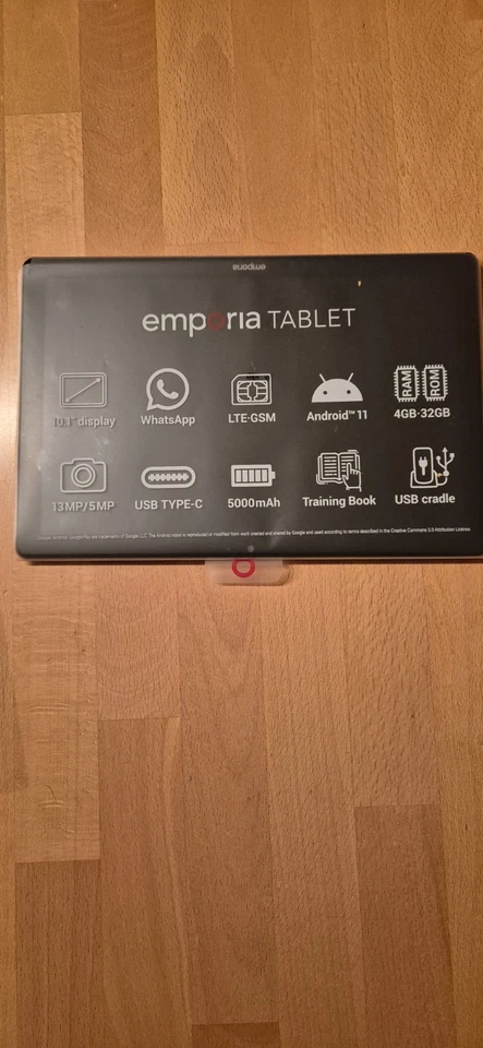 SeniorenTablet  Emporia PC 32GB 10,1 Zoll + Ladeschale und Wandhalterung Android - Bild 3 von 4