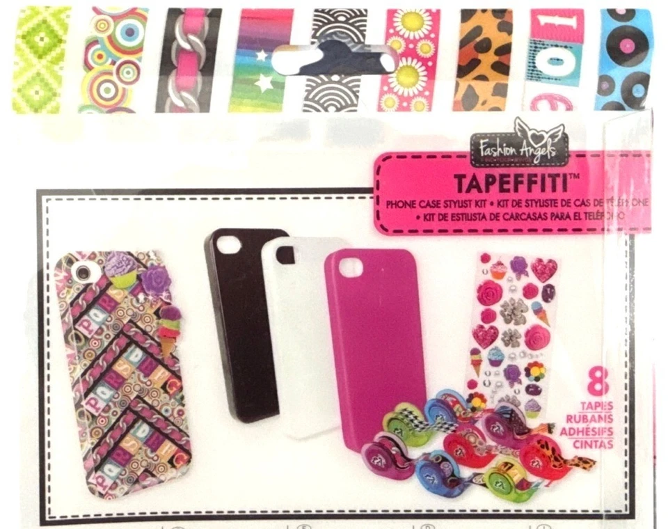Funda de teléfono iPhone 5/4/4S Moda Ángeles Tapefitti Kit artesanal + cintas y accesorios Foto 2 de 4