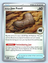 Antique Jaw Fossil 068/088 Perfect Order Common