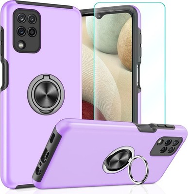 LILA ARMOR CASE FÜR SAMSUNG GALAXY A12 6,50'''' 1x SCHUTZFOLIE