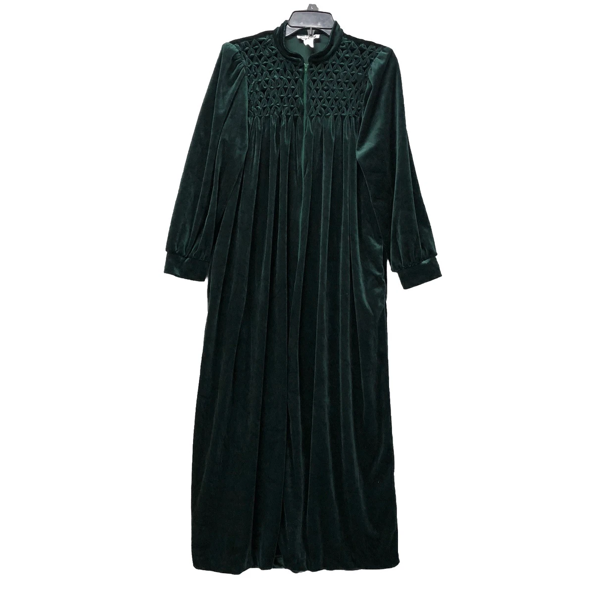 chinese dress ladies Velour Longline Dressing Gown in Bordeaux
