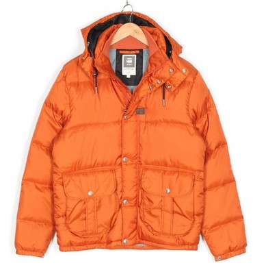 G-STAR BEARING HDD DOWN Hooded Puffer Jacket Men Size L MJ6132