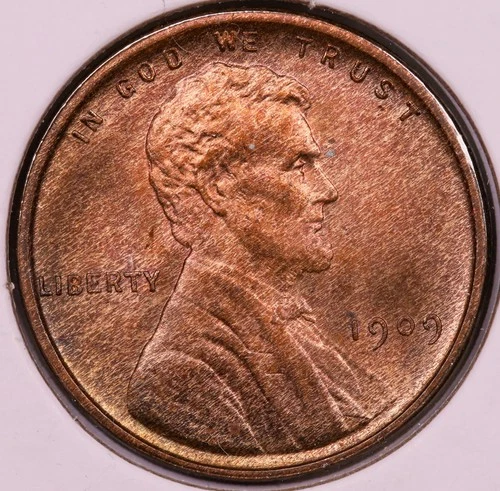 1909-P VDB Lincoln Cent Ch. BU+ Red Brown ***RARE BETTER GRADE COIN***