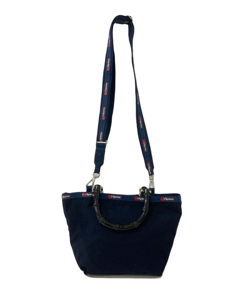 LeSportsac Sailor Tote Bag Women's Canvas Blue Used Authentic - Image 2 of 4