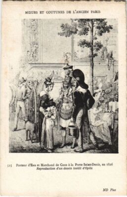 CPA Vieux PARIS Moeurs et Coutumes Porteur d'eau Marchand de Coco (995595)