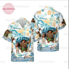 Moana And Maui 3D HAWAII SHIRT Halloween Gift Best Price Christmas Gift Us Size