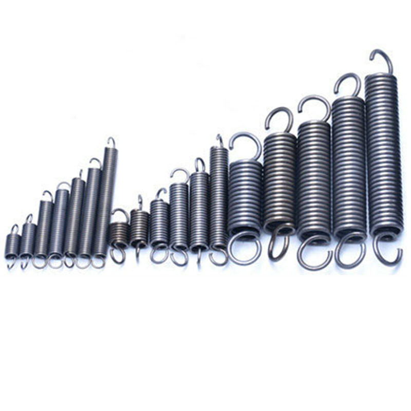 5 Stück Zugfedern Mit Haken - Edelstahl Federn 0,7mm X 4mm X 90mm, Doppelte S-Haken