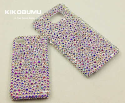 Bling AB Top A Iridescent Crystals Diamonds Case Cover for iPhone and Samsung