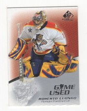 2003-04 SP GAME USED HOCKEY ROBERTO LUONGO FLORIDA PANTHERS #21