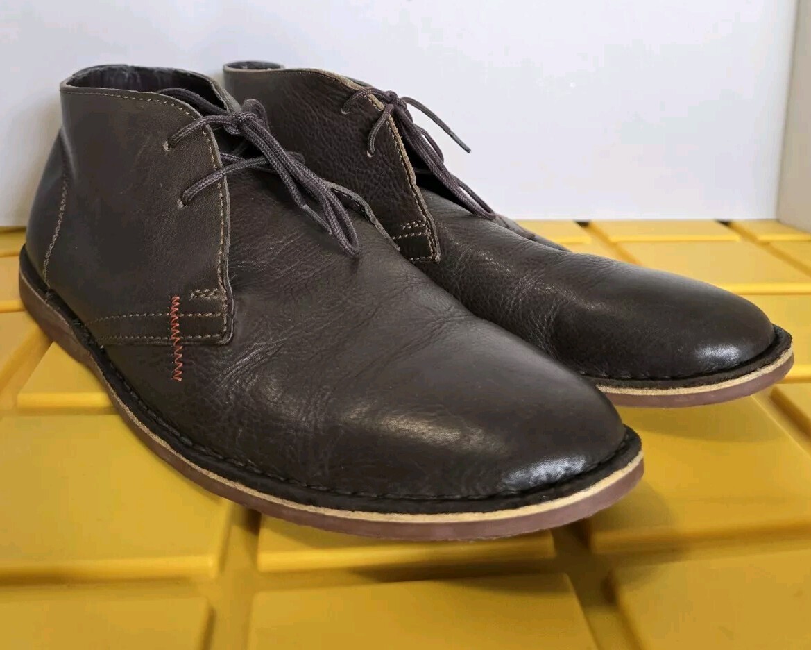 Vito Rossi Size 10 Leather Chukka Boots Brown Men display picture 1