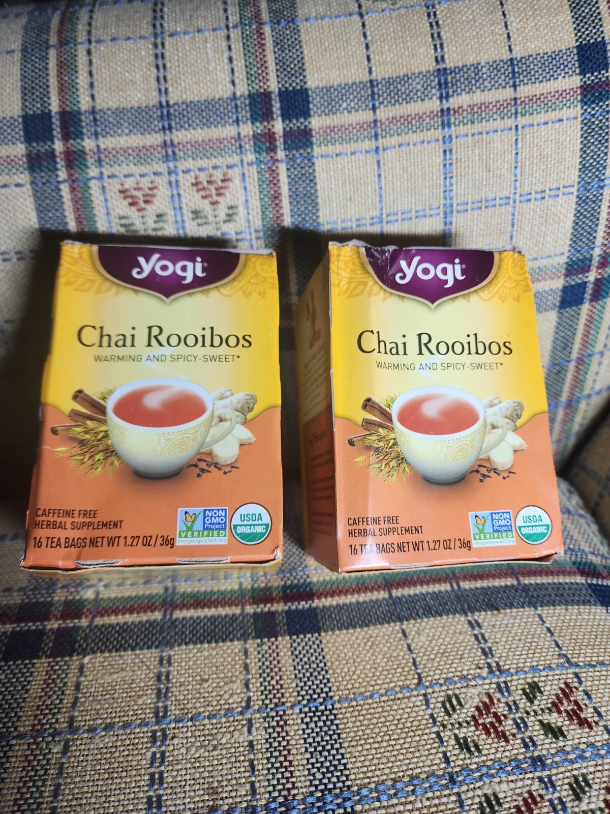 - Chai Rooibos Tea Caffeine Free - 16 Organic Herbal Tea Bag