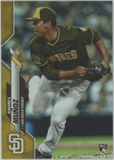 2020 Topps Series 1 Andres Munoz Rookie Gold Foil Parallel Padres RC #56