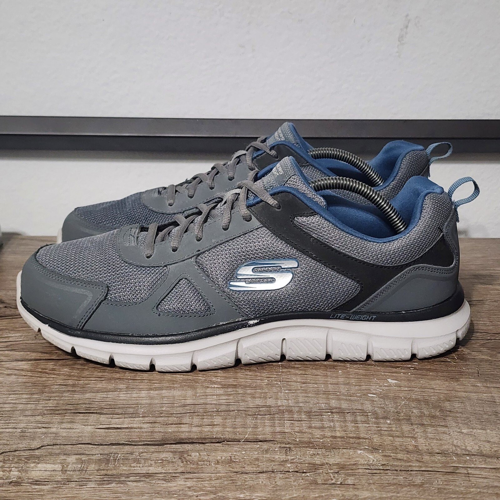 Skechers Track Scloric Men's Athletic Shoes Size 12 Wide Gray