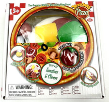 Stretcheez Pizza Tomatoes Cheese Play Food Kids Stretchy Pretend Food Toppings