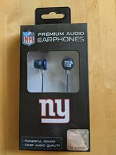Licensed New York Giants Ear Buds/ Headphones NFL iHip New in Box