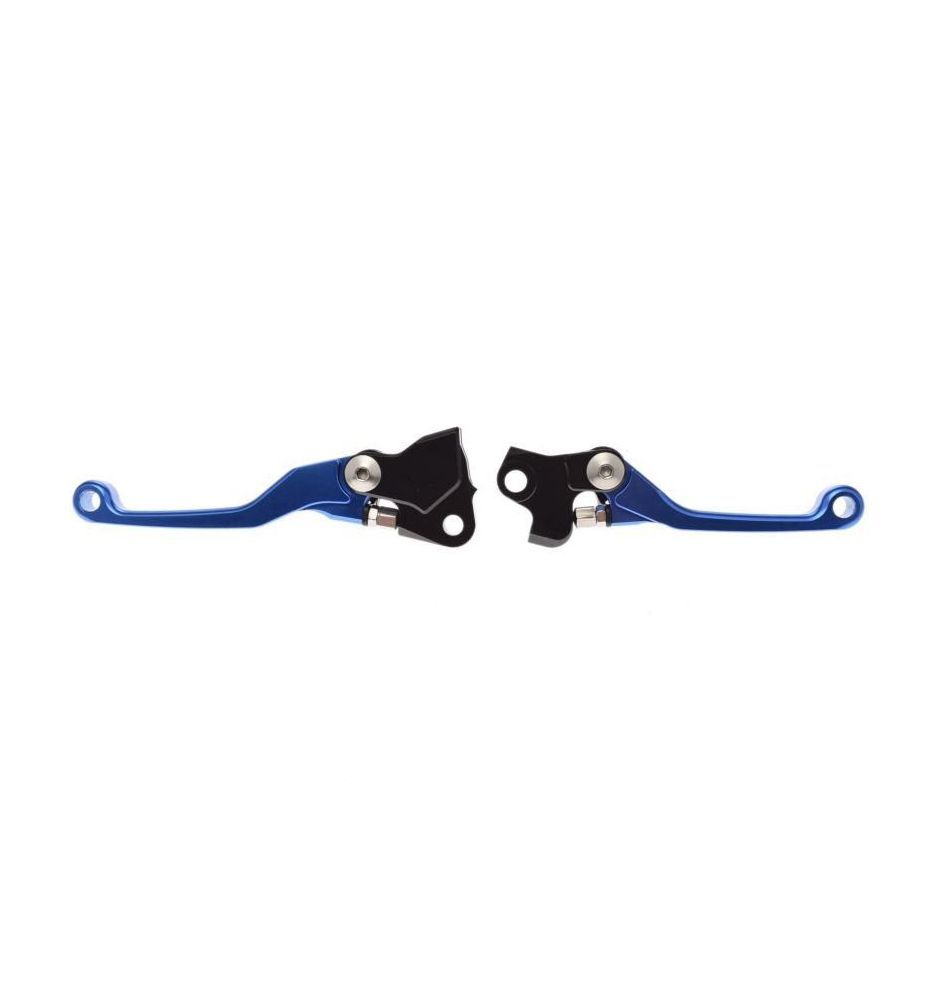 Levier de frein et d'embrayage Yamaha YZ anti-fatigue couleur bleu