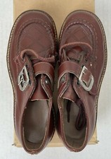 Vintage Kids Brown Leather Oxford Shoes - Toddler Boy Size 10 -1950's-60s NOS