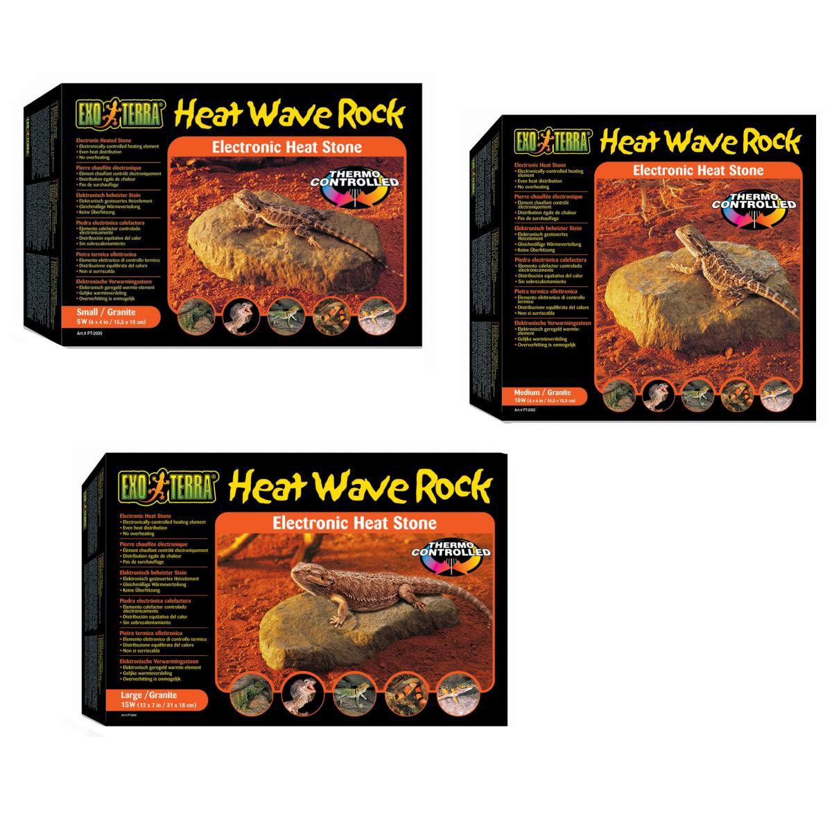 Exo Terra Heizfels, Heat Wave Rock, Wärmestein, Substratheizung in 3 Größen