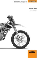 KTM Owners Manual Book Guide 2018 Freeride 250 F EU
