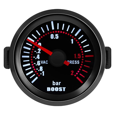 52mm LED Ladedruck/Turbo-Anzeige, 2'' Digitales Zeigermessgerät, 12V Universal