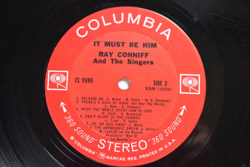 RAY CONNIFF IT MUST BE HIM SINGLE VINYL LP RECORD CS 9595 LOUNGE 1967 - Picture 4 of 5
