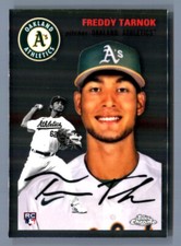 2023 Topps Chrome Platinum FREDDY TARNOK RC BASE #137 Oakland Athletics