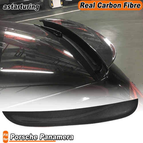 Fit For Porsche Panamera 2014-2016 REAL Carbon Rear Trunk Spoiler Boot Lip Wing  - Bild 1 von 12