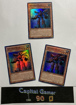 Playset 3x Gogogo-Riese - NUMH-DE020 - Super Rare - 1. Auflage - yugioh deutsch