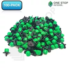 100Pc Adjustable Emitter Dripper Micro Drip Irrigation Sprinkler Watering System