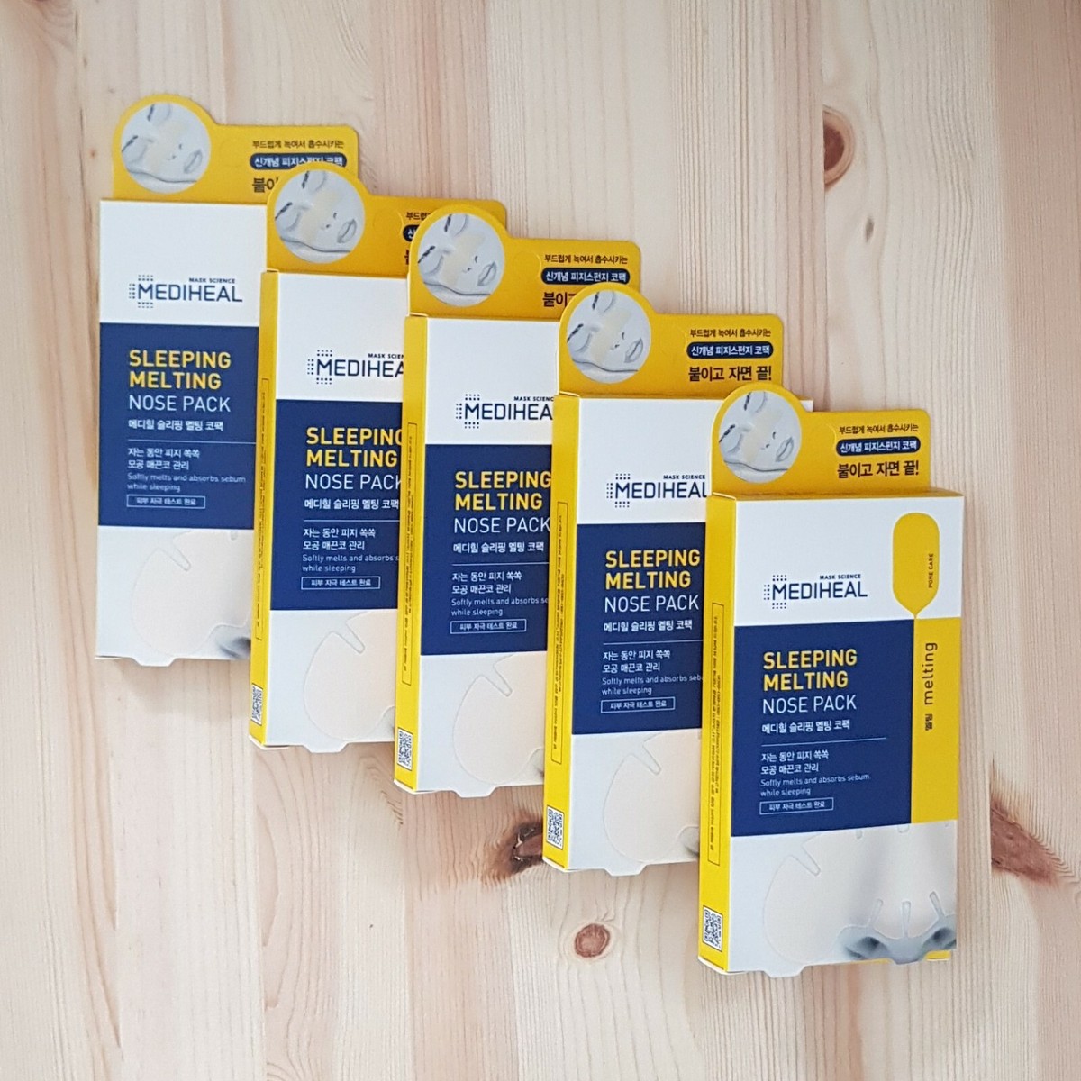 Masque Nez Mediheal Sleeping Melting Nose Pack – Boîte De 3 Pièces – Hydratation Intense – Fabriqué En Corée
