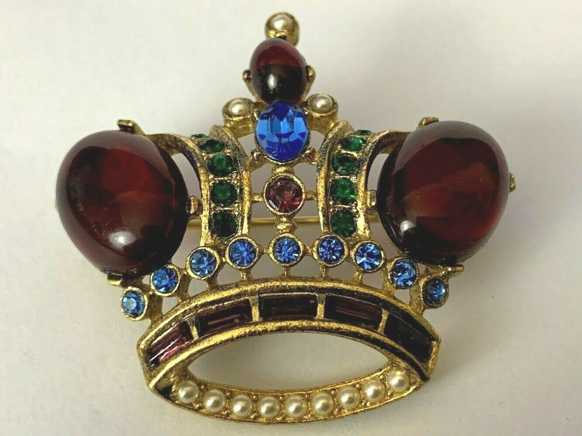 Wilson Vintage Crown Brooch Butler And Wilson Crown Brooch With