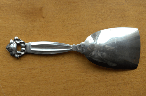 Georg Jensen Acorn Sterling Silber Zuckerschaufel/Schaufel~Made in Denmark~sehr gepflegt - Bild 2 von 4