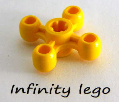 6 LEGO Technic Yellow Four Knob Gear Wheel (32072 49135)  6 Pieces