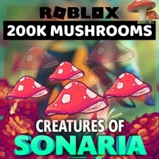 [🟢 ONLINE] 200K Mushrooms Creatures of Sonaria COS 200,000 Shrooms ⚡Fast Send ⚡