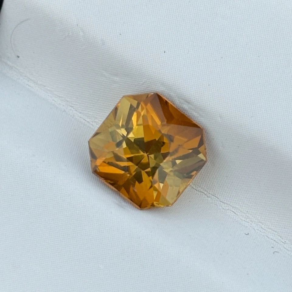 Natural Mustard Yellow Tourmaline 2.05 Cts Square Radiant Loose Gemstone - Image 3 of 4