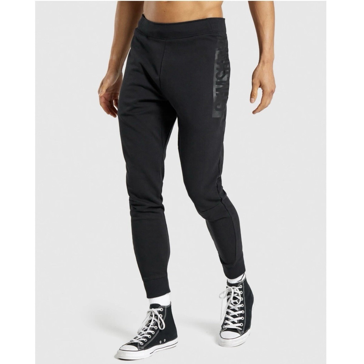 GYMSHARK Bold Joggers Men’s SIZE XX-LARGE XXL 2XL Black Sweatpants Pants  NWT NEW