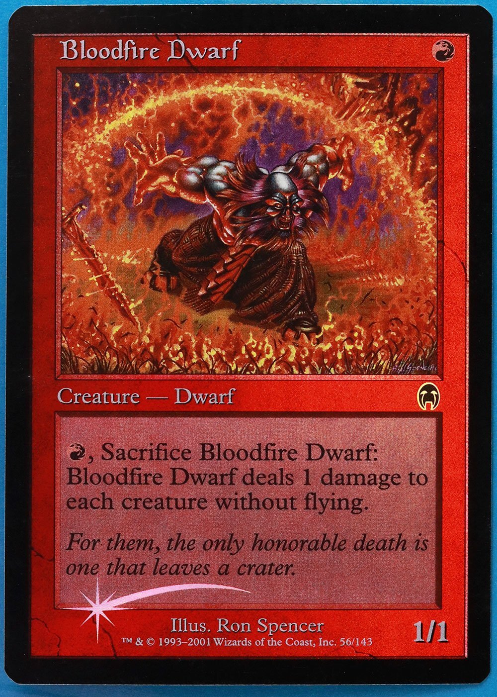 Bloodfire Dwarf FOIL Apocalypse NM Red Common MAGIC CARD (ID# 481447) ABUGames