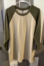 Next Level Apparel 6051 Unisex 3/4-Sleeve Raglan Triblend Colorblock T-Shirt New