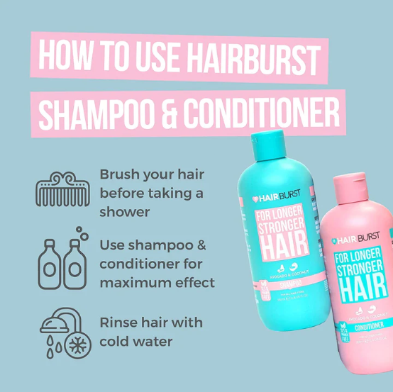 ⭐ Hair Burst Shampoo And Conditioner Set Promotes Strong And Healthy