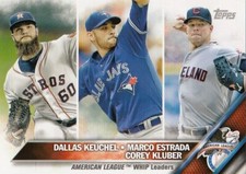 Lot of (10) 2016 Topps Mini COREY KLUBER/KEUCHEL/MARCO ESTRADA Card SP/1000 #346