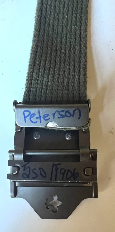 Boy Scouts of America BSA Green Canvas Belt Youth Boys 31” Length - Image 4 of 4