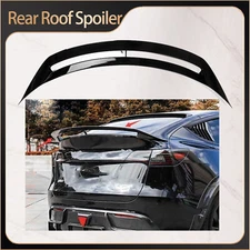Fits For Tesla Model Y 2020-2023 Rear Trunk Spoiler Wing Flap Glossy Black