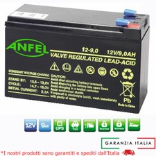 Batteria al Piombo 12v 7ah agm Allarmi ups 7a come FIAMM FG20721 7,2ah gel vlra