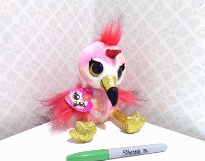 Zuru COCO Surprise HOP Stofftier Plüschtier Flamingo rosa Glitzer Einhorn Vogel