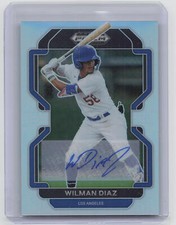 2022 Panini Prizm Draft Picks #PDP139 Wilman Diaz Base Autographs Silver