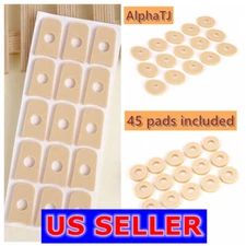 45) pcs Callus Foam Cushion Foot Corn Wart Pads Self-Stick Toe Spacer Seperator