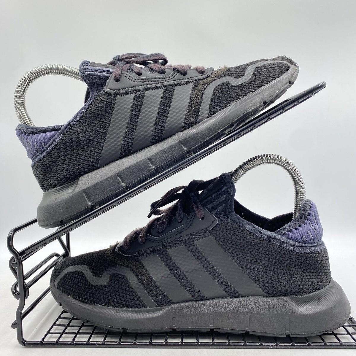 Adidas Swift Run X Triple Black Trainers Size UK Knit Gym Run Womens  FY2153