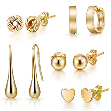 5 Styles of Gold Earrings