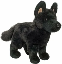 Douglas Harko Black German Shepherd Dog 8” Plush Toy Stuffed Animal Puppy Cuddle